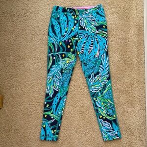 Lilly Pulitzer Pink and Blue Luxletic Leggings